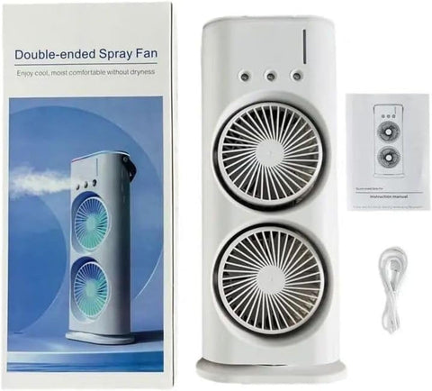 Double Ended Spray Fan, Portable Air Cooling Device