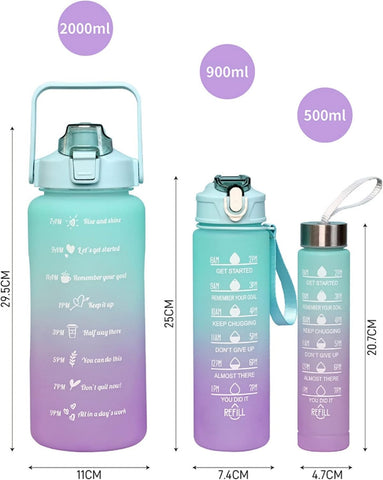 Water Bottles Set of 3