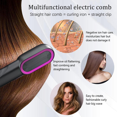 Straight Hair Comb rechargeable